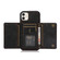 Three-fold Leather Phone Case with Card Slot & Wallet & Holder iPhone 11 - Black