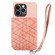 Geometric Wallet Phone Case with Lanyard iPhone 11 - Pink