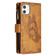 iPhone 11 Flying Butterfly Embossing Pattern Zipper Horizontal Flip Leather Case with Holder & Card Slots & Wallet - Brown
