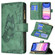 iPhone 11 Flying Butterfly Embossing Pattern Zipper Horizontal Flip Leather Case with Holder & Card Slots & Wallet - Green