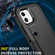 iPhone 11 3 in 1 PC + TPU Shockproof Phone Case - Black