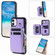 iPhone 11 Zipper Card Slots RFID Phone Case - Purple