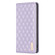 iPhone 11 Diamond Lattice Magnetic Leather Flip Phone Case - Purple