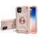 iPhone 11 Shockproof Silicone + PC Protective Case with Dual-Ring Holder  - Rose Gold