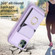 iPhone 11 BF29 Organ Card Bag Ring Holder Phone Case - Purple