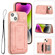 iPhone 11 Dream Magnetic Back Cover Card Wallet Phone Case - Pink