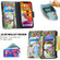 iPhone 11 Colored Drawing Pattern Zipper Horizontal Flip Leather Case with Holder & Card Slots & Wallet - Tree