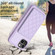 iPhone 11 BF25 Square Plaid Card Bag Holder Phone Case - Purple