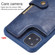 iPhone 11  iPhone 11 Buckle Zipper Shockproof Protective Case with Holder & Card Slots & Wallet & Lanyard & Photos Frame - Gray