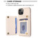 iPhone 11 BF25 Square Plaid Card Bag Holder Phone Case - Beige