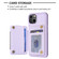 iPhone 11 BF27 Metal Ring Card Bag Holder Phone Case - Purple