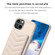 iPhone 11 BF26 Wave Pattern Card Bag Holder Phone Case - Beige