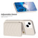 iPhone 11 BF26 Wave Pattern Card Bag Holder Phone Case - Beige