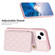iPhone 11 BF25 Square Plaid Card Bag Holder Phone Case - Pink