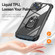 iPhone 11 TPU + PC Lens Protection Phone Case with Ring Holder - Black