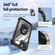 iPhone 11 TPU + PC Lens Protection Phone Case with Ring Holder - Black