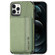 iPhone 11 Carbon Fiber Magnetic Card Bag TPU+PU Shockproof Back Cover Case with Holder & Card Slot & Photo Frame  - Green