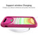 iPhone 11 Wave Pattern 3 in 1 Silicone+PC Shockproof Protective Case - Hot Pink