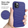 iPhone 11 Wave Pattern 3 in 1 Silicone+PC Shockproof Protective Case - Navy+Olivine