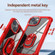 iPhone 11 TPU + PC Lens Protection Phone Case with Ring Holder - Red