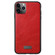 iPhone 11 SULADA Shockproof TPU + Handmade Leather Protective Case - Red