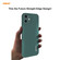 iPhone 11 Hat-Prince ENKAY ENK-PC0642 Liquid Silicone Straight Edge Shockproof Protective Case + 0.26mm 9H 2.5D Full Glue Full Coverage Tempered Glass Protector Film - Light Green
