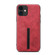 iPhone 11 Denior DV Elastic Card PU Back Cover Phone Case - Red