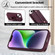 iPhone 11 Wristband Vertical Flip Wallet Back Cover Phone Case - Wine Red