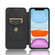 iPhone 11 Carbon Fiber Texture Horizontal Flip TPU + PC + PU Leather Case with Card Slot - Black