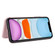 iPhone 11 Carbon Fiber Texture Horizontal Flip TPU + PC + PU Leather Case with Card Slot - Pink