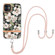 iPhone 11 Flowers Series TPU Phone Case with Lanyard  - Green Gardenia