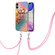 iPhone 11 Electroplating Pattern IMD TPU Shockproof Case with Neck Lanyard  - Dream Chasing Butterfly