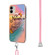 iPhone 11 Electroplating Pattern IMD TPU Shockproof Case with Neck Lanyard  - Dream Chasing Butterfly