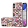 iPhone 11 Electroplating Pattern IMD TPU Shockproof Case with Rhinestone Ring Holder  - Pink Scales