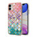 iPhone 11 Electroplating Pattern IMD TPU Shockproof Case with Rhinestone Ring Holder  - Colorful Scales