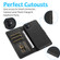 iPhone 11 Calf Texture 2 in 1 Detachable Magnetic Back Cover Horizontal Flip Leather Case with Holder & Card Slots & Wallet & Photo Frame  - Black