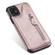 iPhone 11 Solid Color Double Buckle Zipper Shockproof Protective Case - Rose Gold