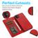 iPhone 11 Calf Texture 2 in 1 Detachable Magnetic Back Cover Horizontal Flip Leather Case with Holder & Card Slots & Wallet & Photo Frame  - Red