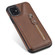 iPhone 11 Solid Color Double Buckle Zipper Shockproof Protective Case - Brown