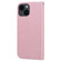 iPhone 11 Cartoon Buckle Horizontal Flip Leather Phone Case - Pink