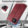 iPhone 11 LC.IMEEKE RFID Anti-theft Leather Phone Case - Red