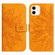 iPhone 11 Skin Feel Sun Flower Pattern Flip Leather Phone Case with Lanyard - Yellow