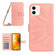 iPhone 11 Skin Feel Sun Flower Pattern Flip Leather Phone Case with Lanyard - Pink