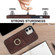 iPhone 11 Vintage Patch Leather Phone Case with Ring Holder  - Brown