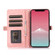 iPhone 11 Zipper Card Slot Buckle Wallet Leather Phone Case - Pink