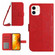 iPhone 11 Skin Feel Sun Flower Pattern Flip Leather Phone Case with Lanyard - Red