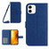 iPhone 11 Skin Feel Sun Flower Pattern Flip Leather Phone Case with Lanyard - Dark Blue