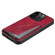 iPhone 11 Imitation Crocodile Leather Back Phone Case with Holder - Rose Red