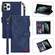iPhone 11 Zipper Multi-card Slots Horizontal Flip PU Leather Case with Holder & Card Slots & Wallet & Lanyard & Photo Frame  - Blue