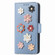 Stereoscopic Flowers Leather Phone Case iPhone 11 - Blue